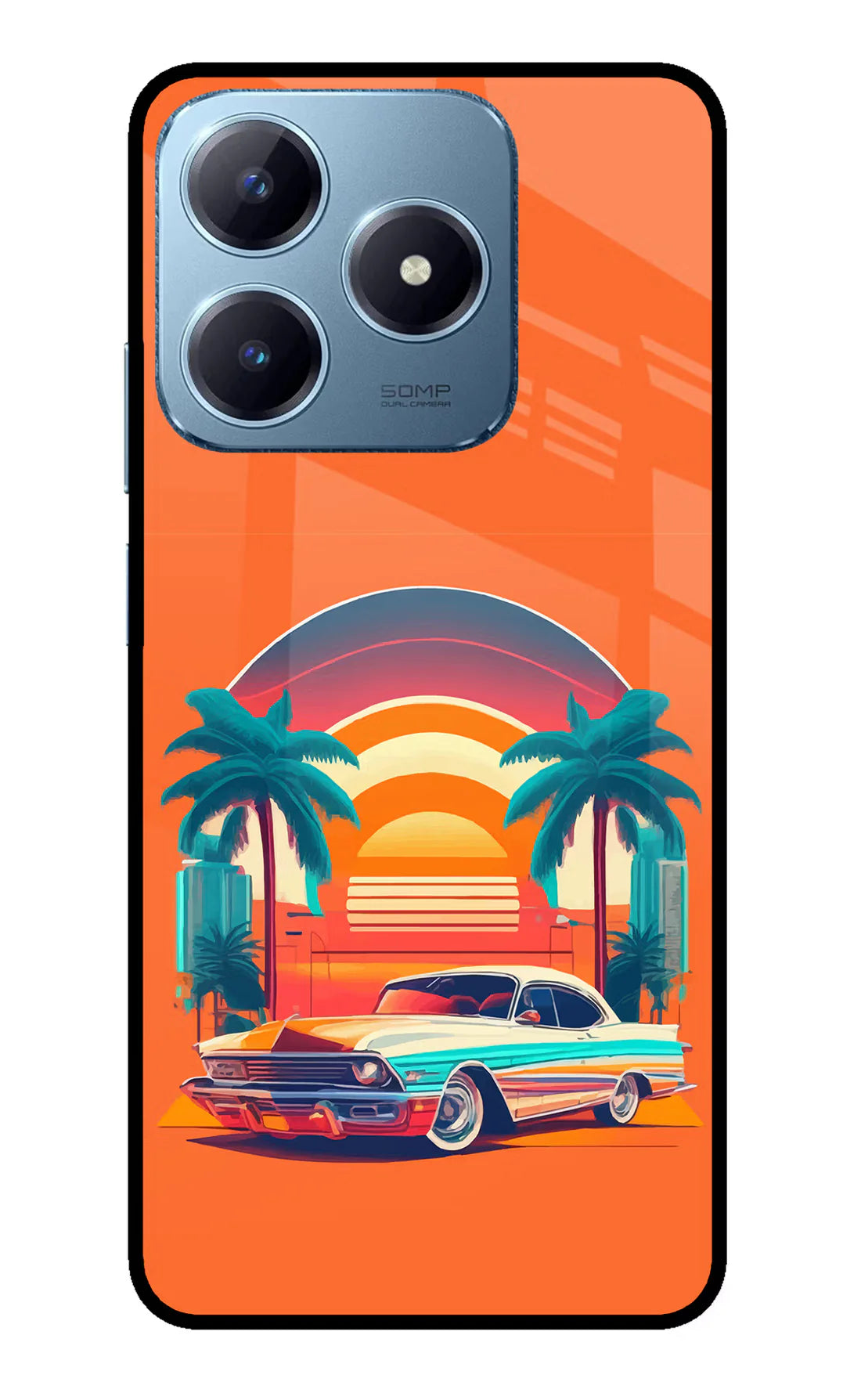 Palm Drive 80s Realme Narzo N63 Back cover