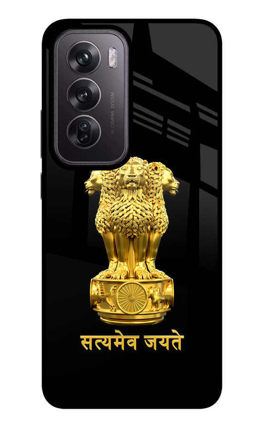 Satyamev Jayate Golden Oppo Reno12 Pro 5G Back cover