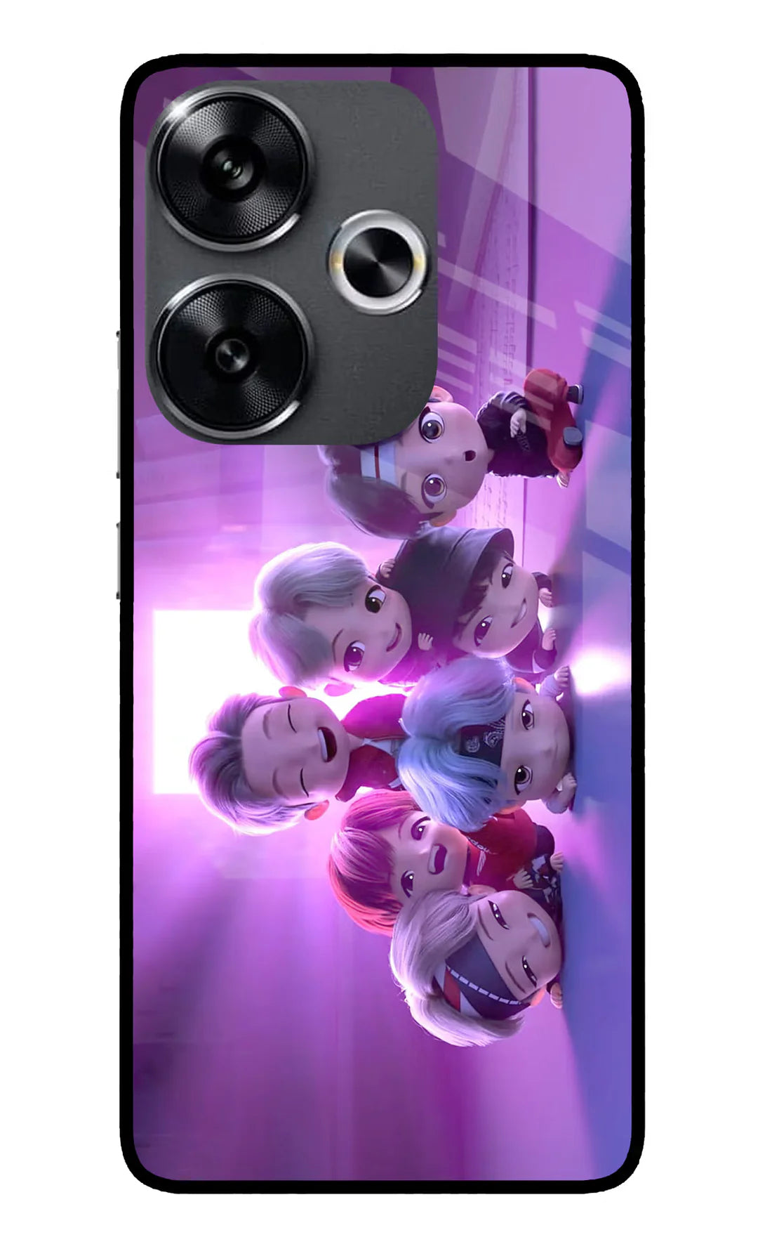 BTS Chibi Poco F6 5G Back cover