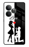 Love Propose Black And White Realme GT 6 Glass Case