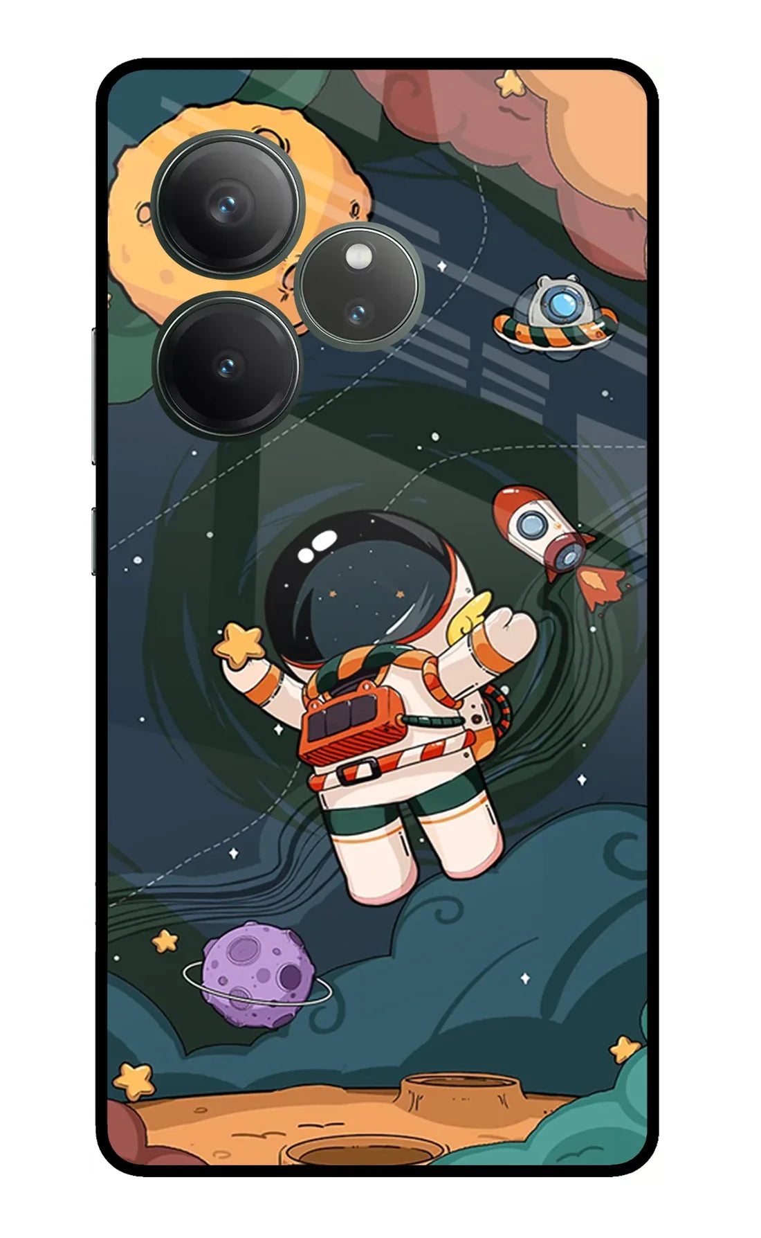 Cartoon Astronaut Realme GT 6 Back cover