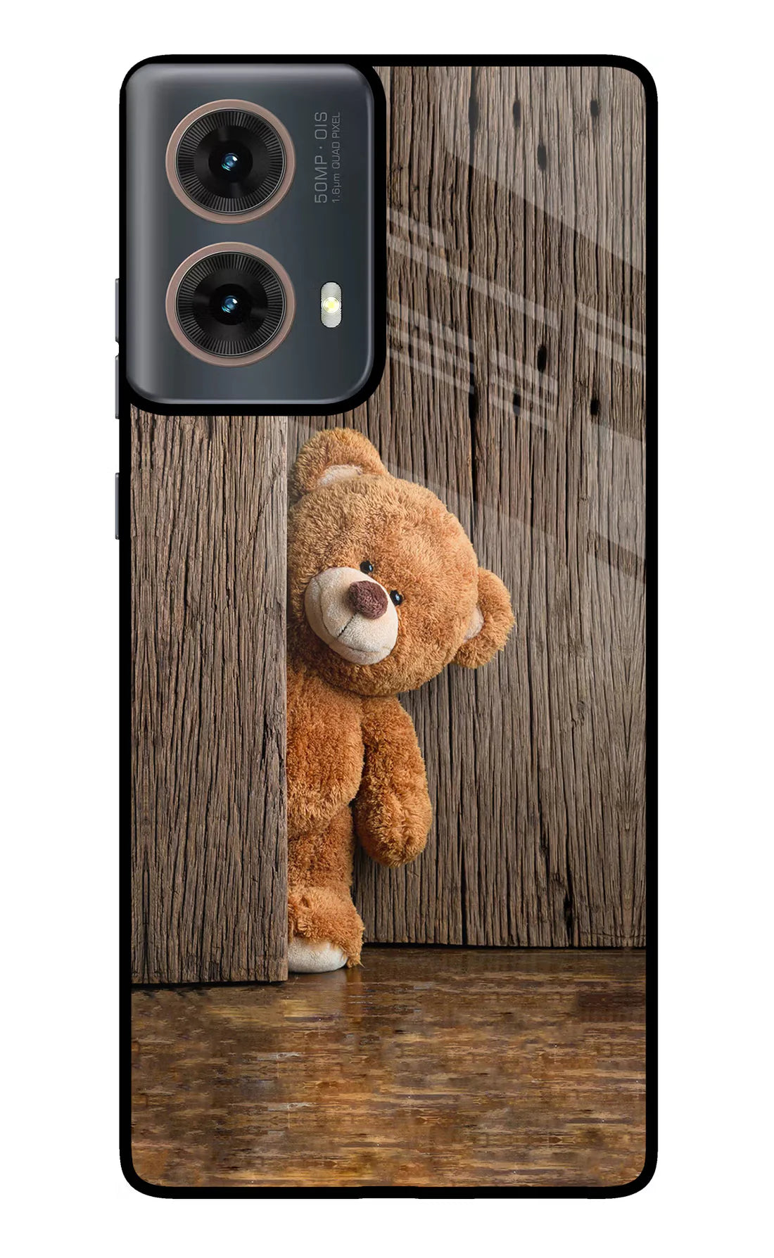 Teddy Wooden Motorola G85 Back cover