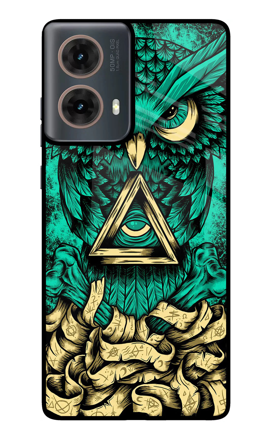 Green Owl Motorola G85 Back cover