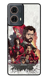 Money Heist Artwork Motorola G85 Glass Case