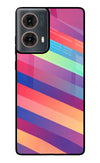 Stripes color Motorola G85 Glass Case