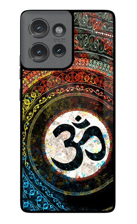 Om Cultural Moto Edge 50 Back Cover