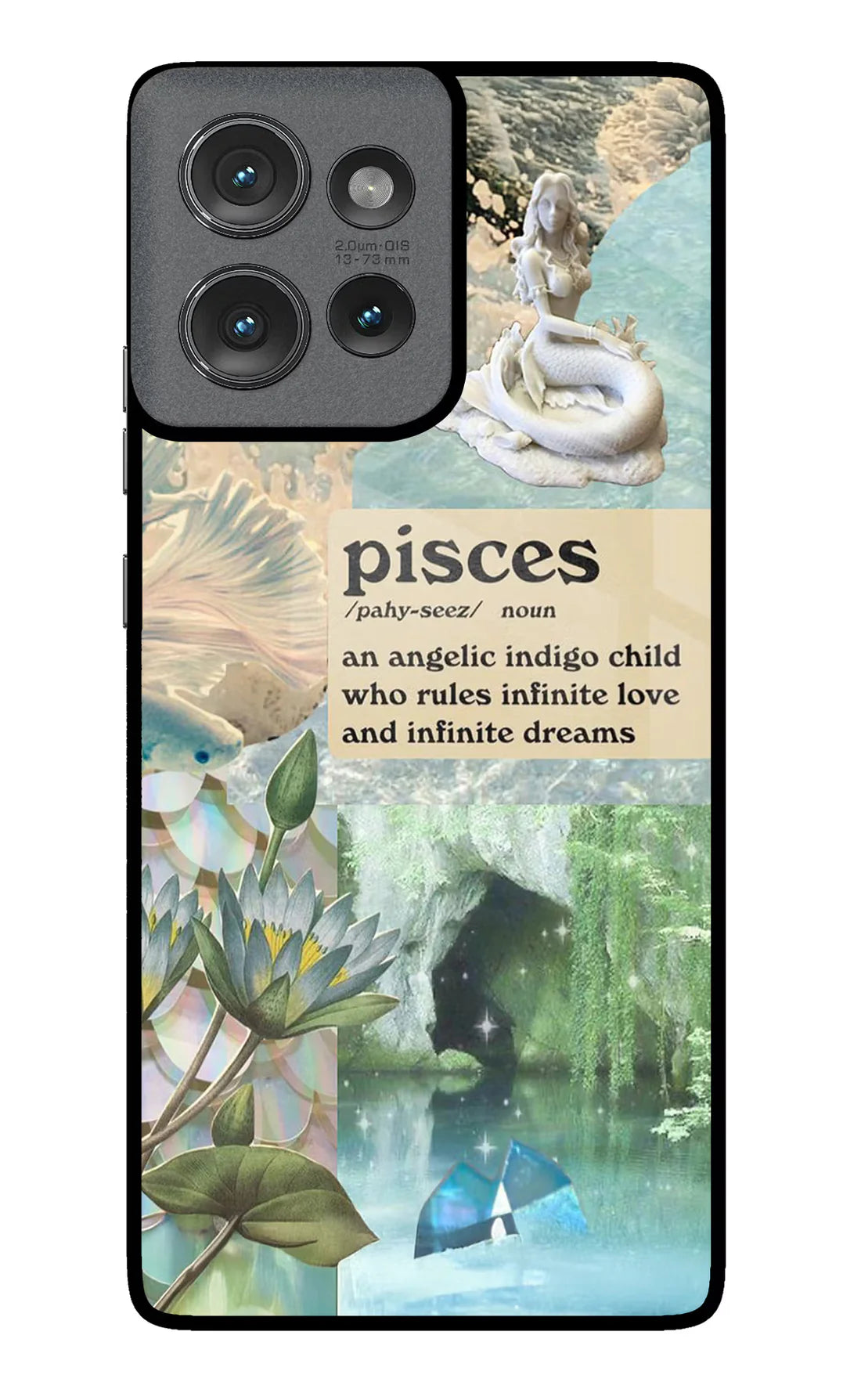 Pisces Zodiac Moto Edge 50 Back cover