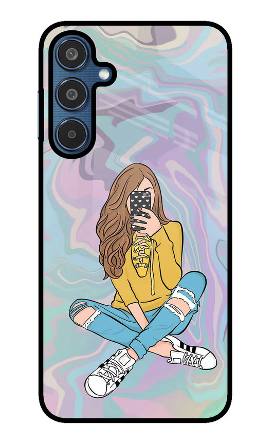 Selfie Girl Samsung M35 5G Back cover