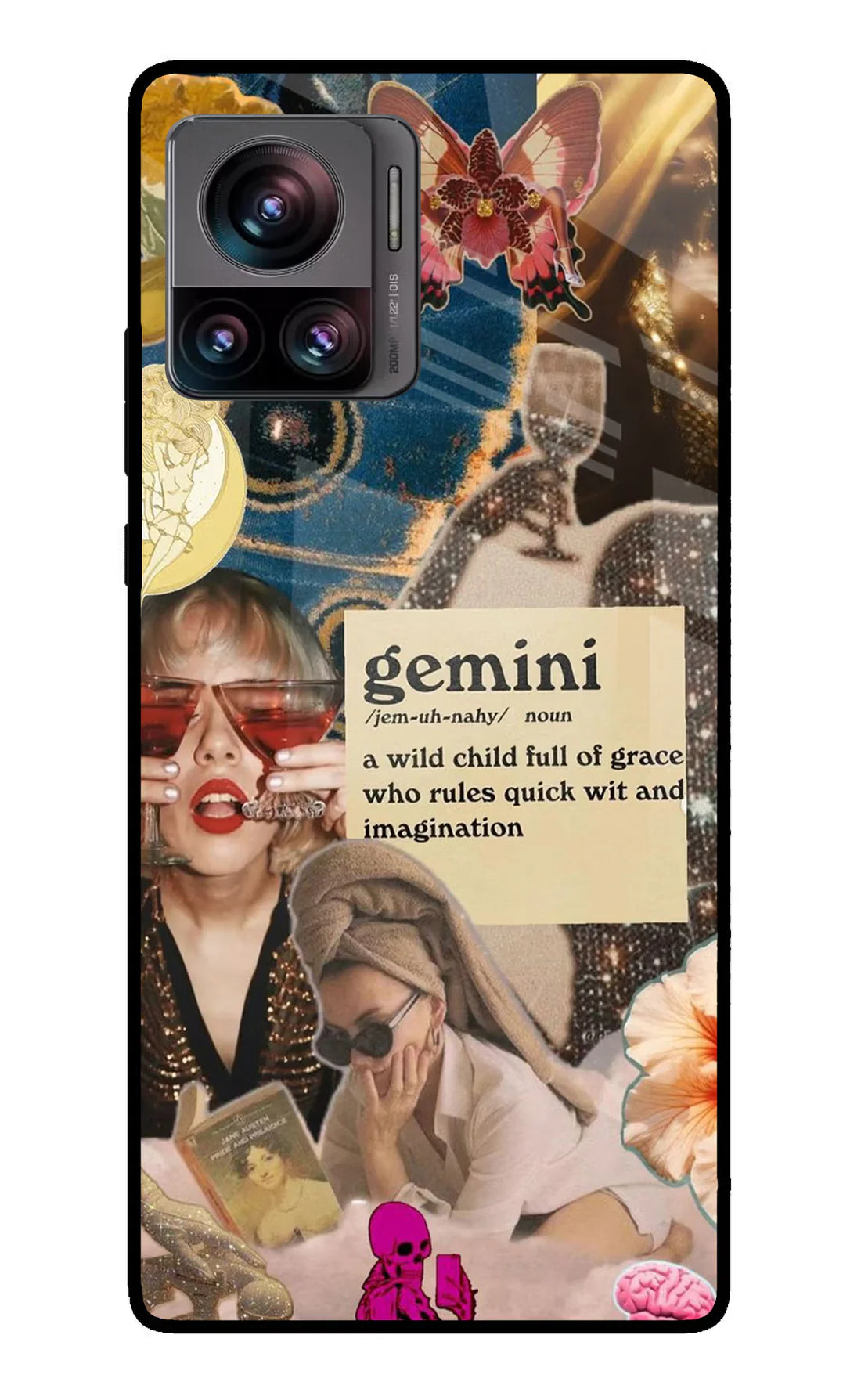Gemini Zodiac Moto Edge 30 Ultra Back cover