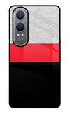 Tri Color Pattern OnePlus Nord CE4 Lite Glass Case