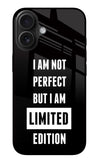 I Am Not Perfect But I Am Limited Edition iPhone 16 Glass Case