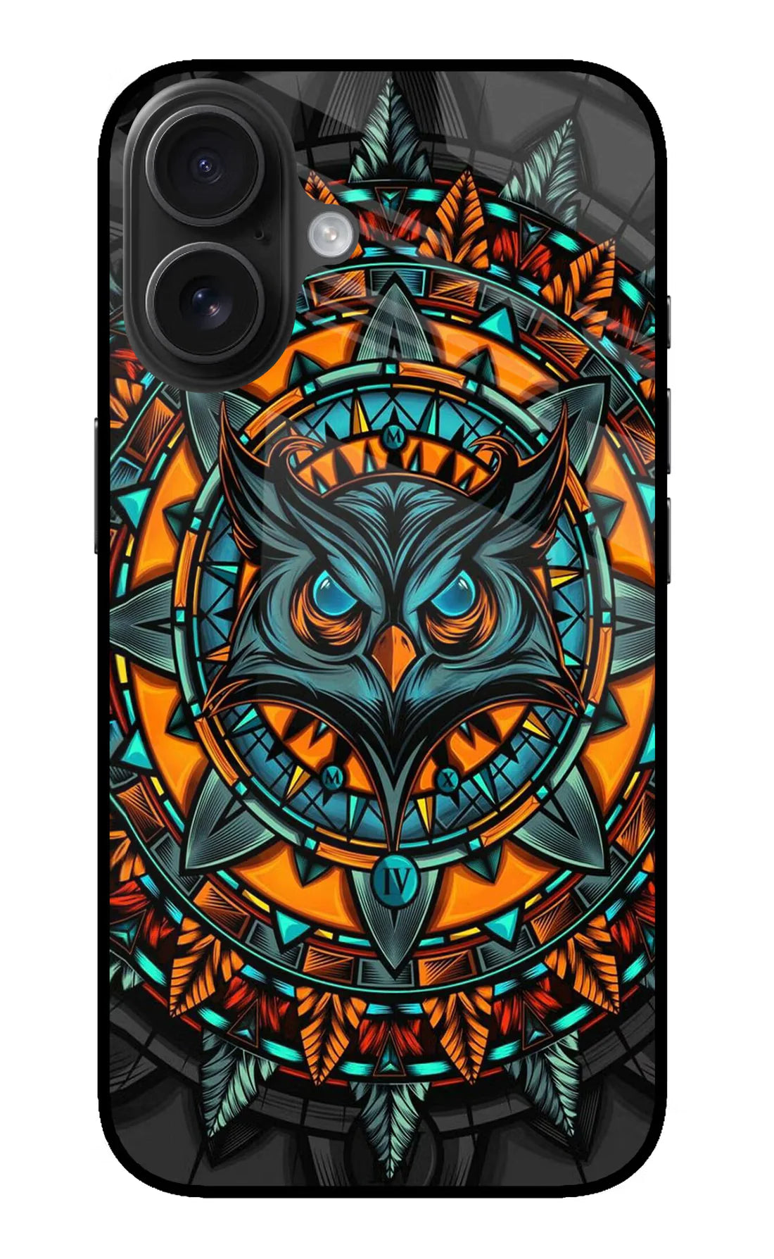 Angry Owl Art iPhone 16 Back cover