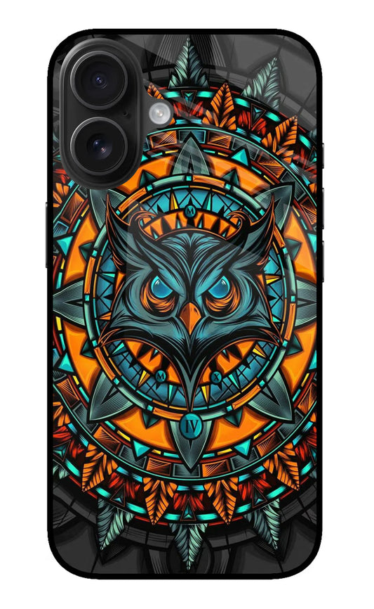 Angry Owl Art iPhone 16 Back cover