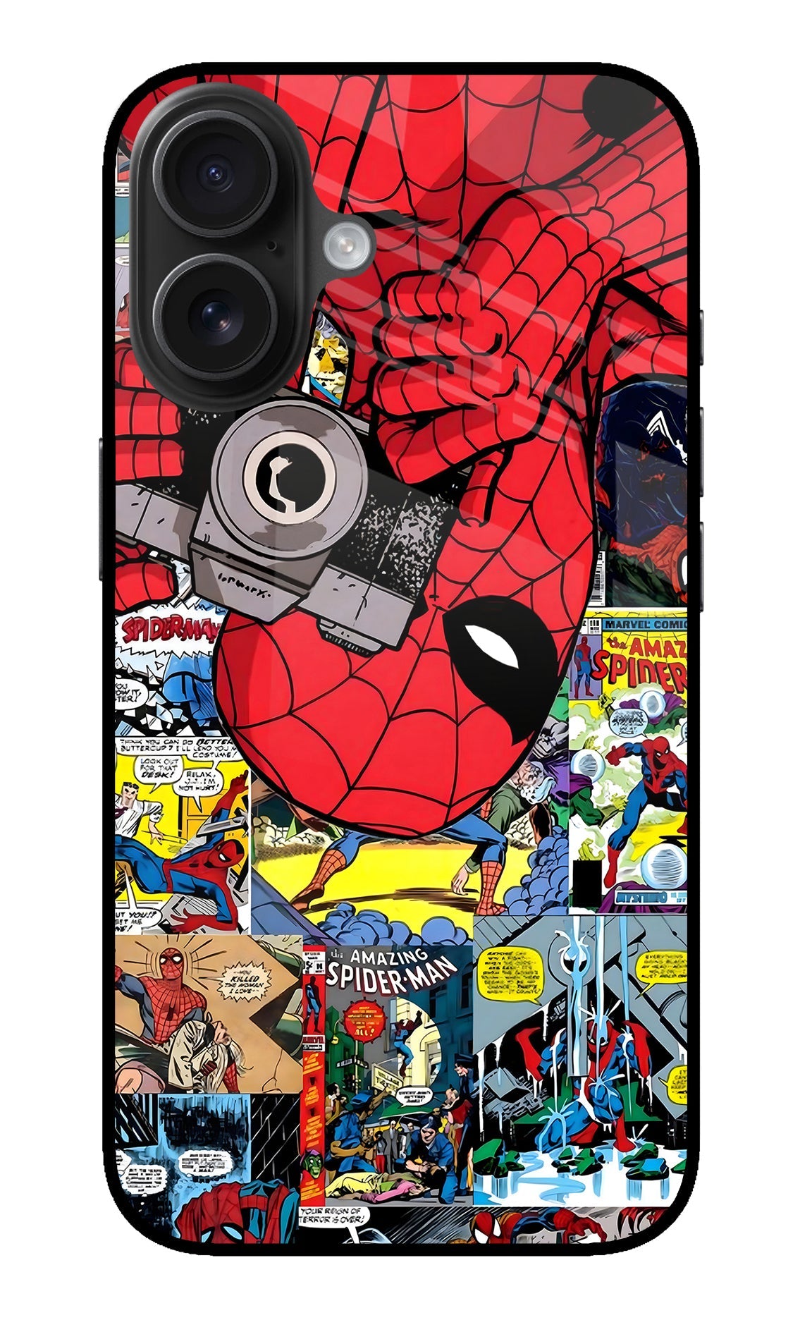 Spider Man iPhone 16 Glass Case