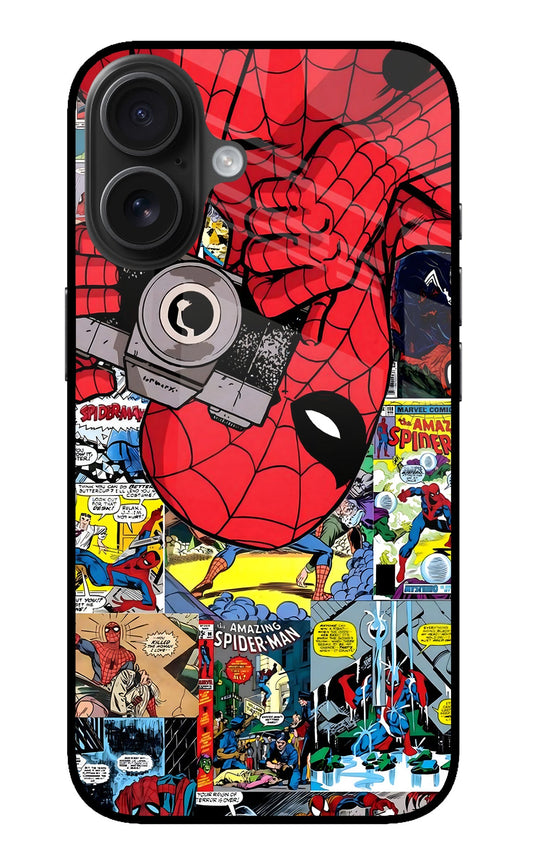 Spider Man iPhone 16 Glass Case