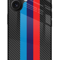 BMW Stripes Pattern iPhone 16 Glass Case