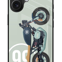 Classic Cafe Racer 99 iPhone 16 Glass Case