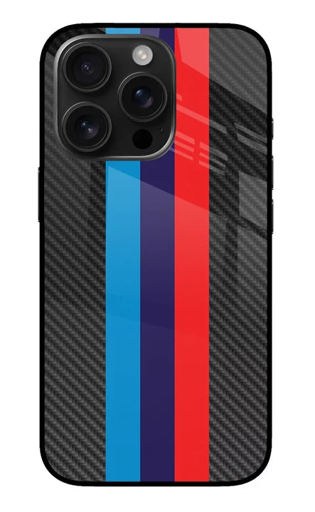 BMW Stripes Pattern iPhone 16 Pro Back Cover