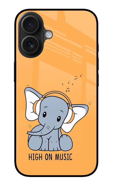 High On Music iPhone 16 Plus Back Cover