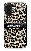 Leopard Print Self Love iPhone 16 Plus Glass Case