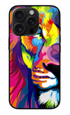 Lion Half Face iPhone 16 Pro Max Glass Case