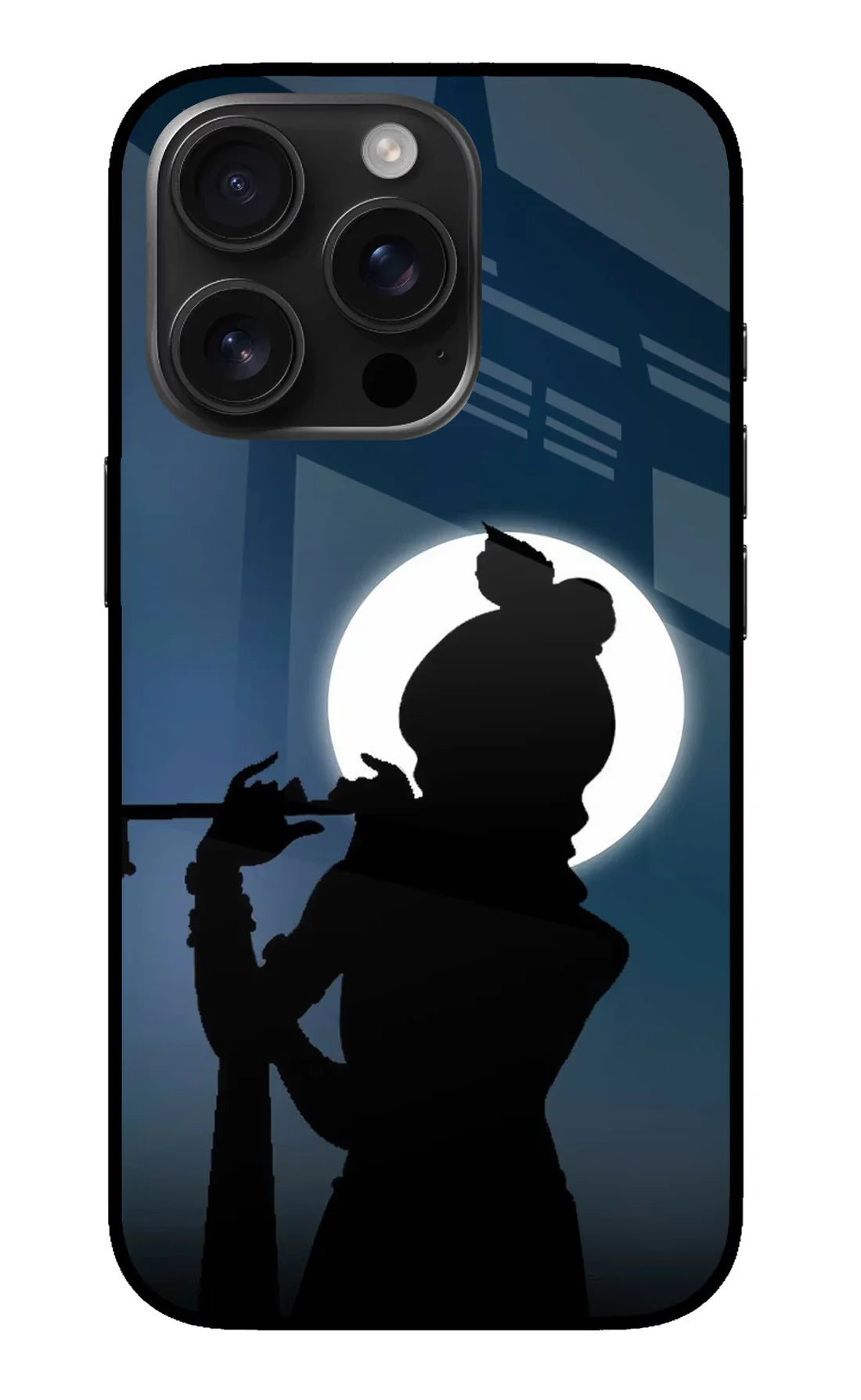 Shri Krishna Silhouette iPhone 16 Pro Max  Back cover