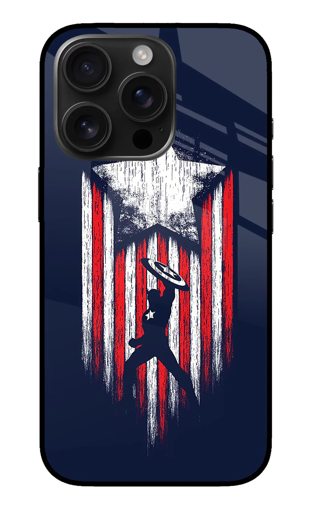 Captain America Marvel Art iPhone 16 Pro Back cover