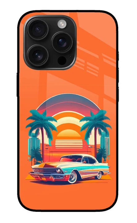 Palm Drive 80s iPhone 16 Pro Max Back Cover