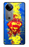 Superman logo Vivo V40 5G Glass Case