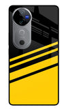 Yellow Shades Vivo V40 5G Glass Case