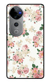 Flowers Vivo V40 Pro 5G Glass Case