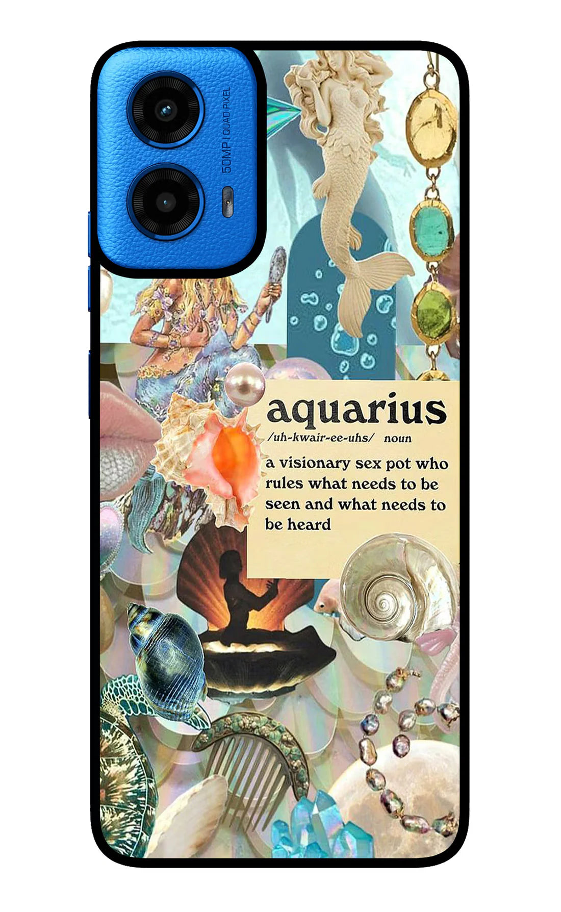 Aquarius Zodiac Moto G45 Back cover