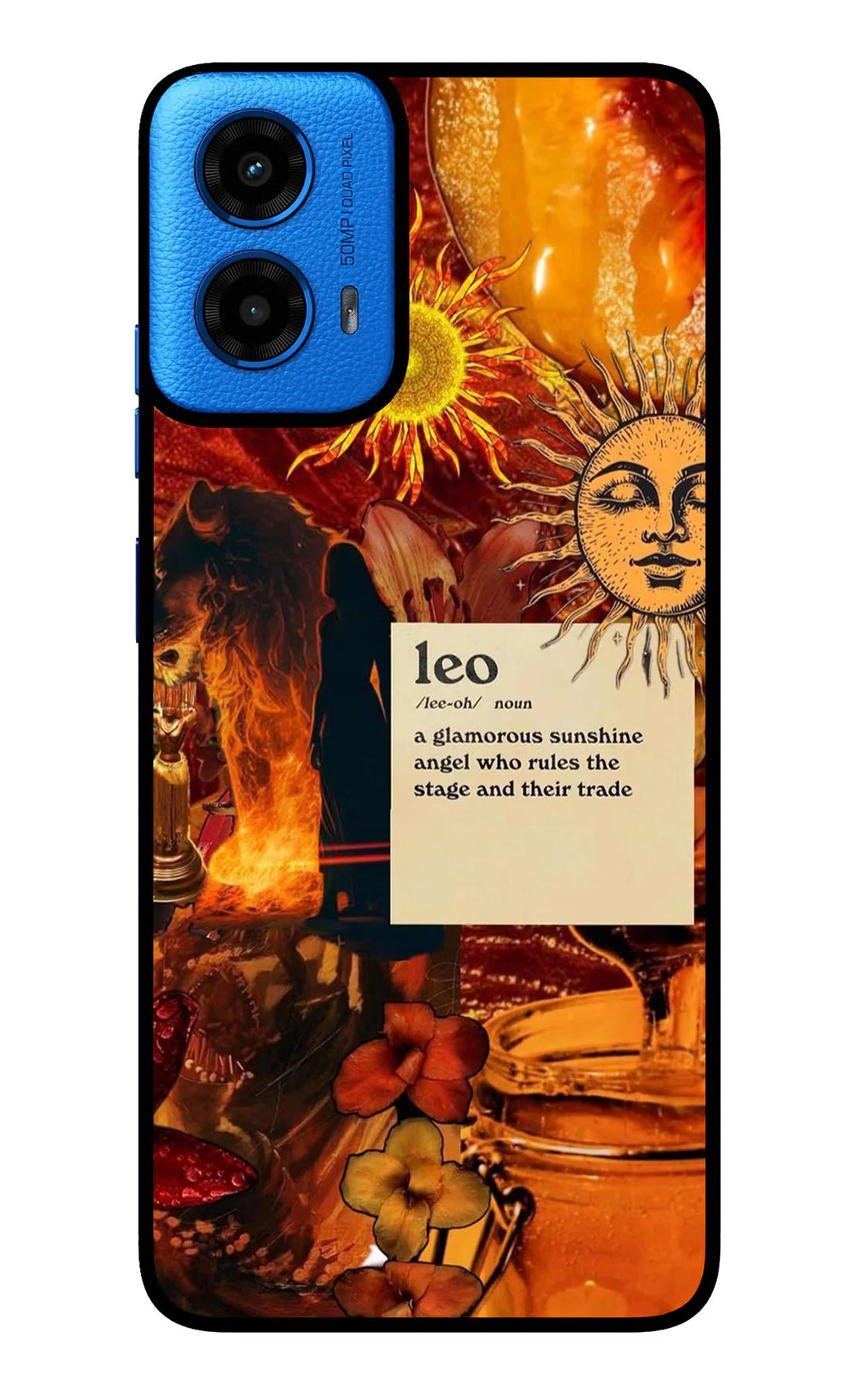 Leo Zodiac Moto G45 Back cover