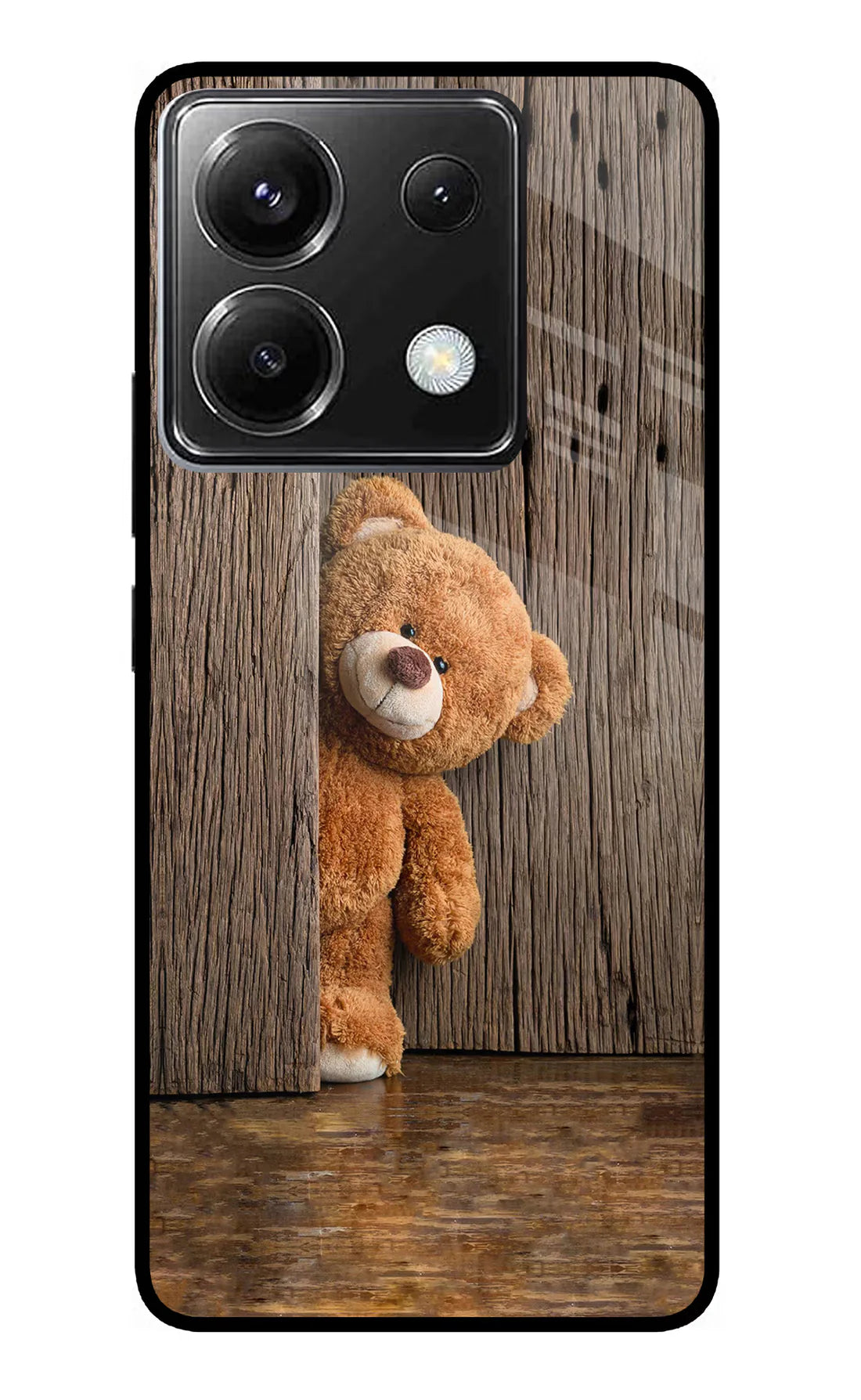 Teddy Wooden Poco X6 Back cover