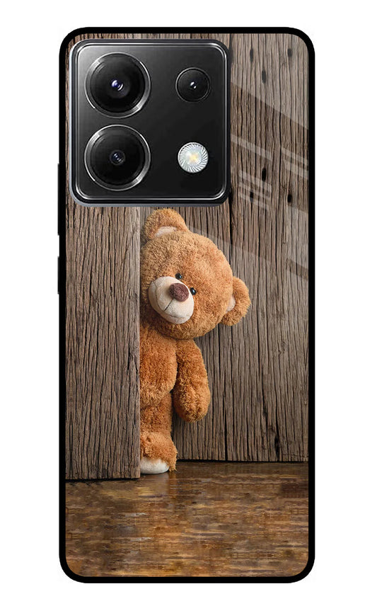 Teddy Wooden Poco X6 Back cover