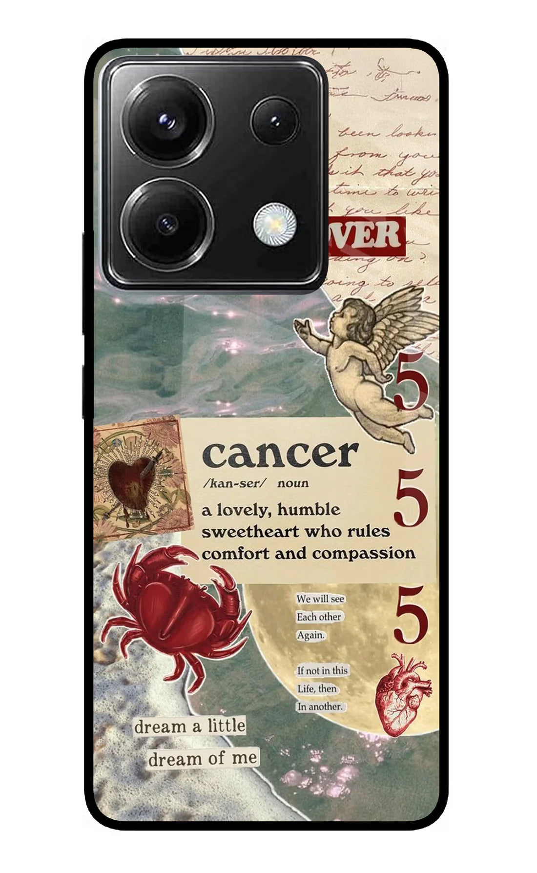 Cancer Zodiac Poco X6 Back cover
