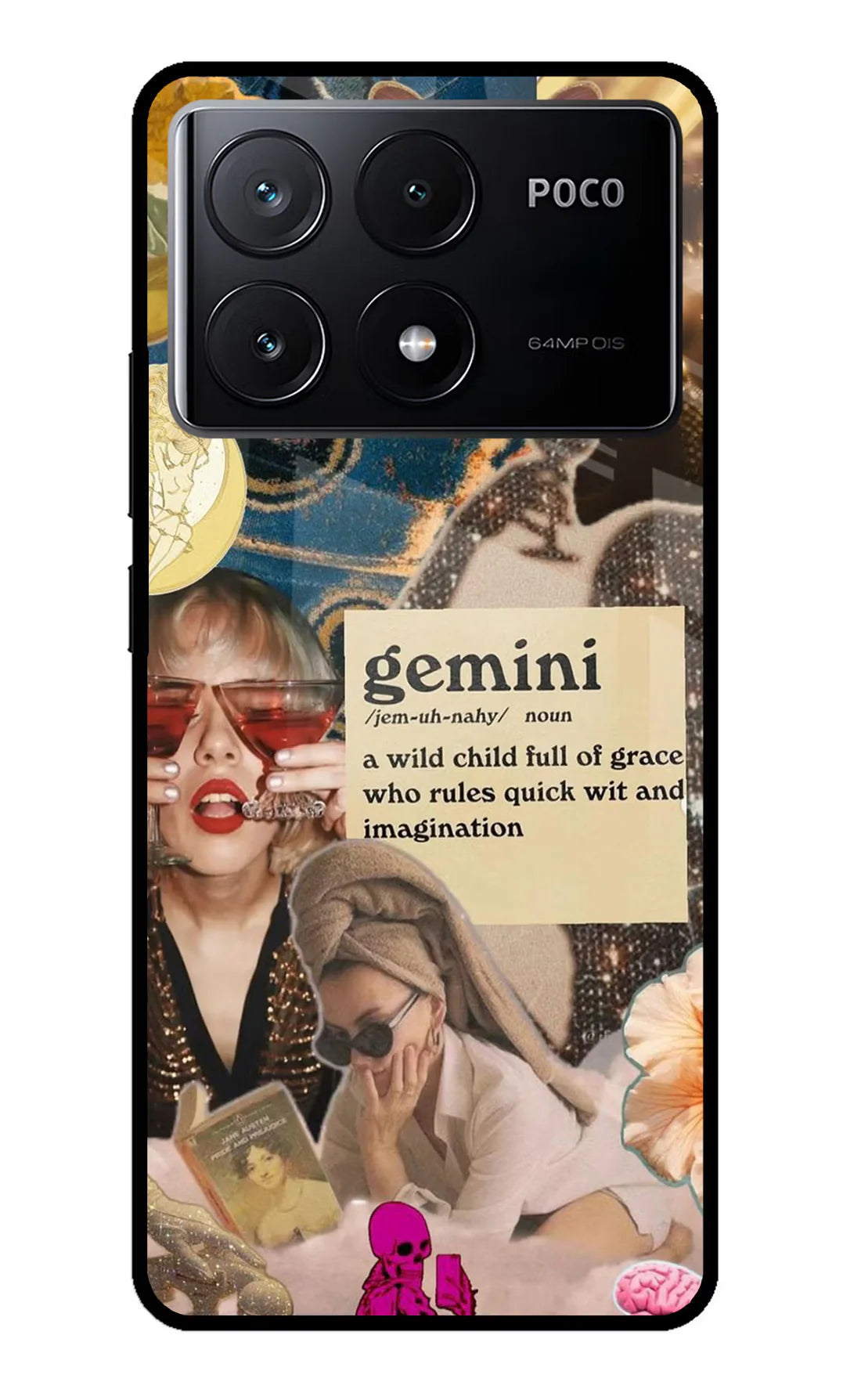 Gemini Zodiac Poco X6 Pro  Back cover