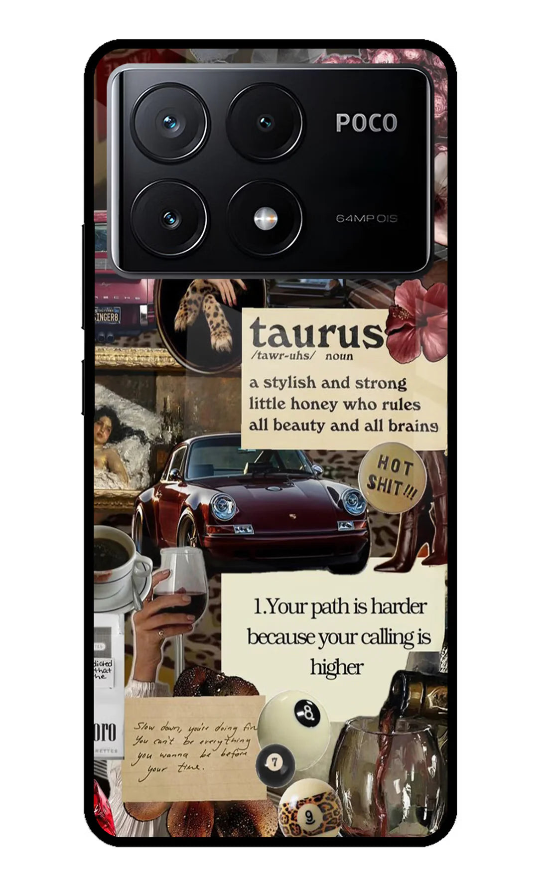 Taurus Zodiac Poco X6 Pro Back cover