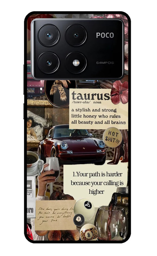 Taurus Zodiac Poco X6 Pro Back cover