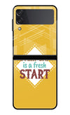 Every day is a Fresh Start Samsung Galaxy Z Flip3 Glass Case