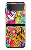 Music Doodle Samsung Galaxy Z Flip4 Glass Case