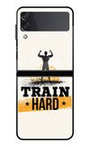 Train Hard Samsung Galaxy Z Flip4 Glass Case