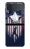 Captain America Marvel Art Samsung Galaxy Z Flip4 Glass Case