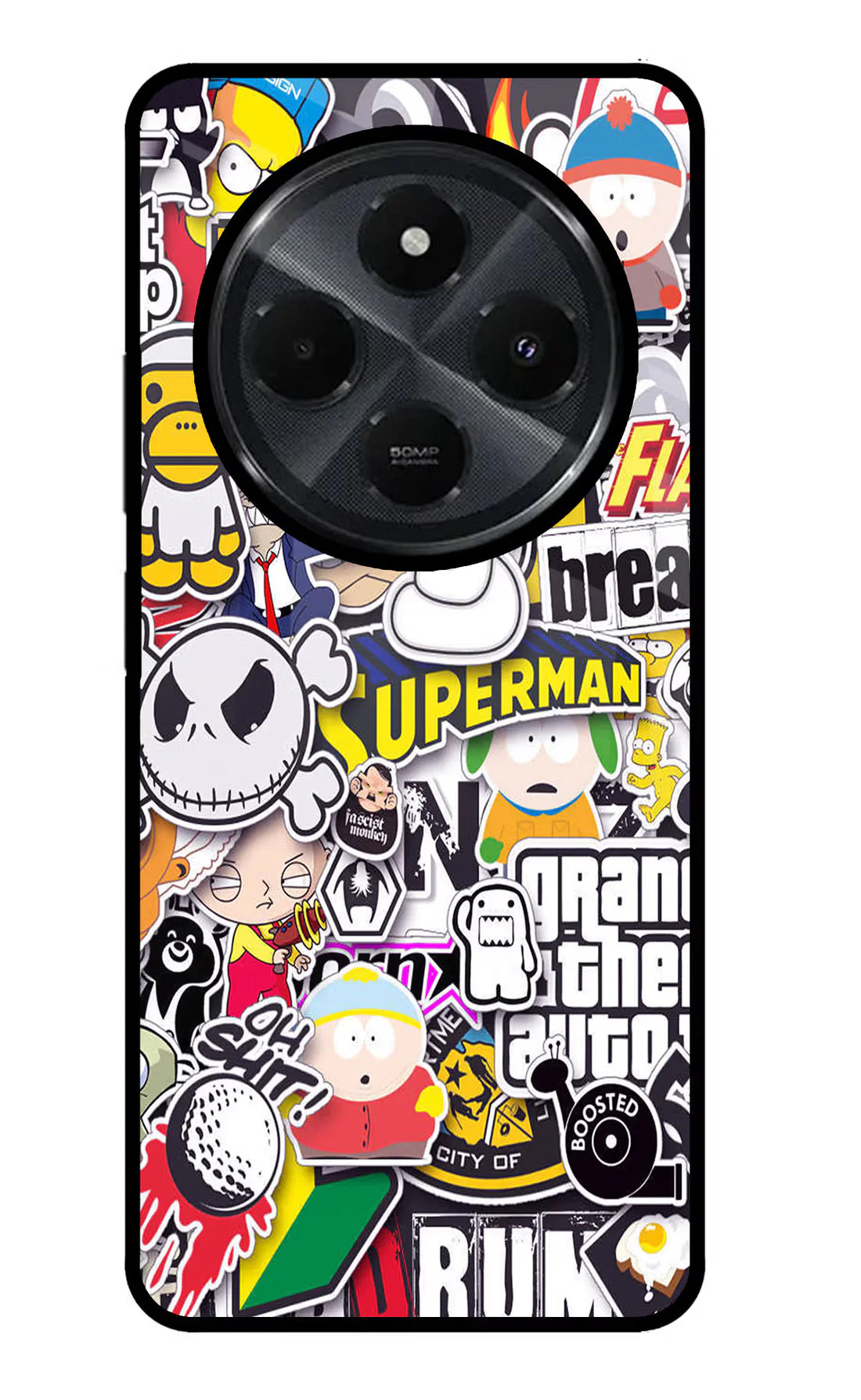 Sticker Bomb Redmi 14C 5G Back cover