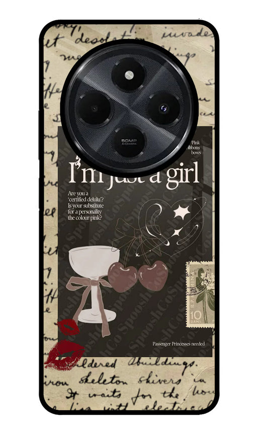 I am just a girl Redmi 14C 5G Back cover