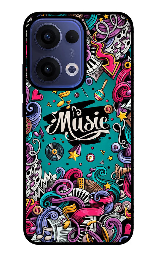 Music Graffiti Oppo Reno13 5G  Back cover (