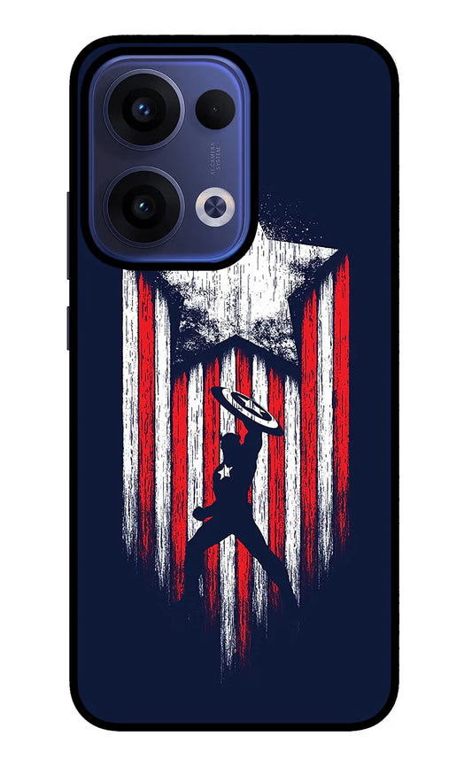 Captain America Marvel Art Oppo Reno13 5G Back cover