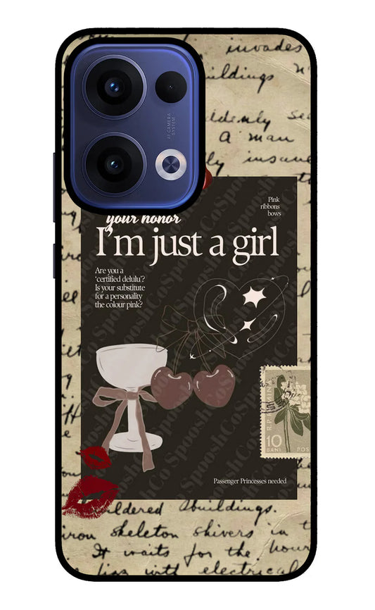 I am just a girl Oppo Reno13 5G Back cover