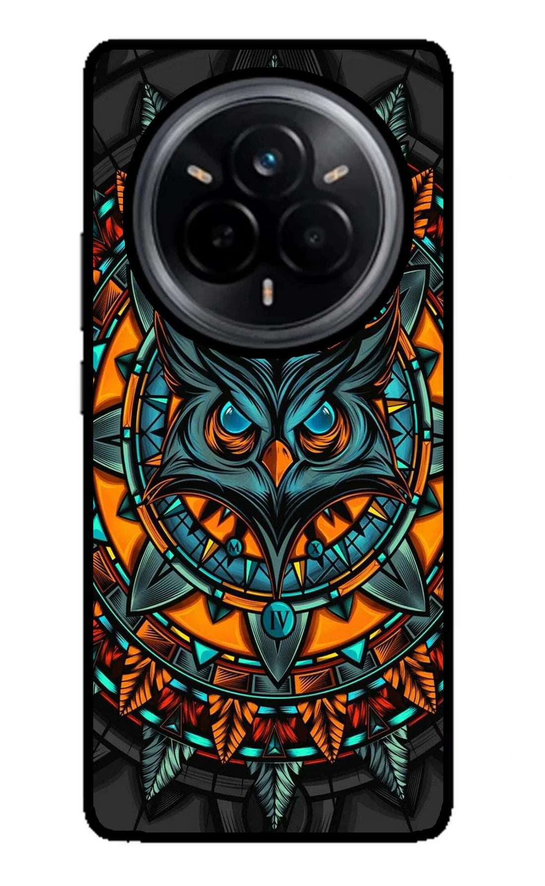 Angry Owl Art Realme 14 Pro 5G Back cover