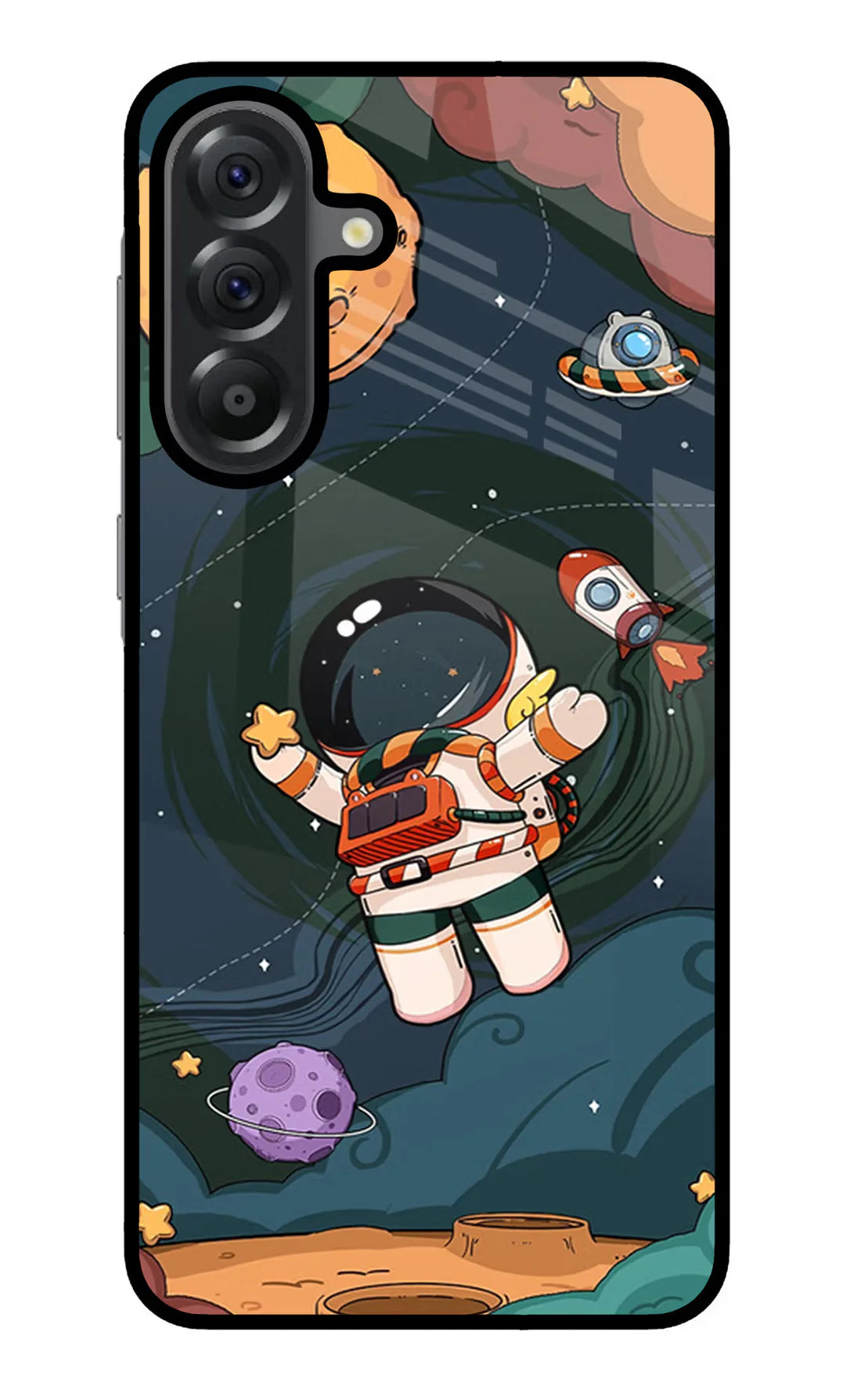 Cartoon Astronaut Samsung A56 5G Back cover